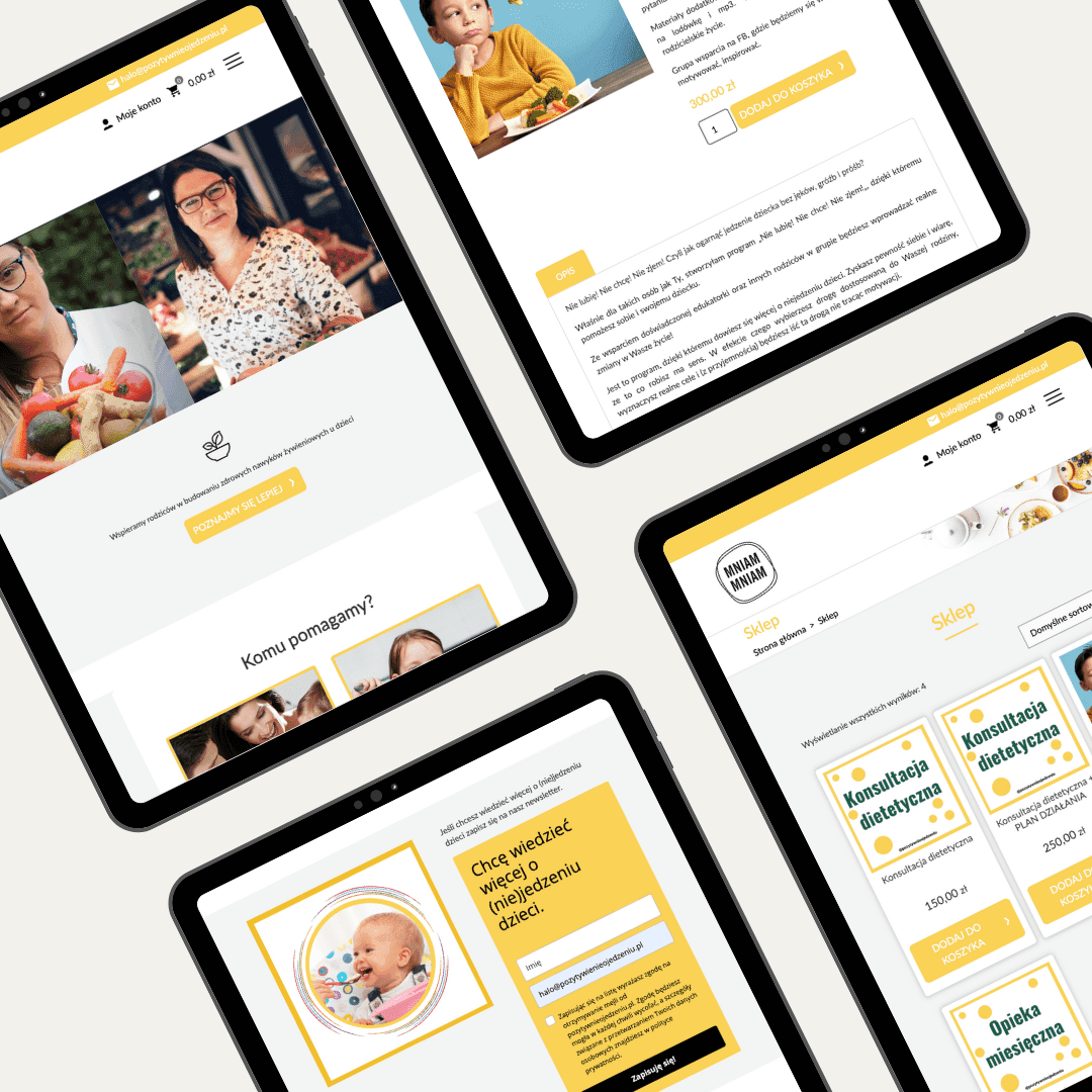 Pozytywnie o jedzeniu Website + Shop